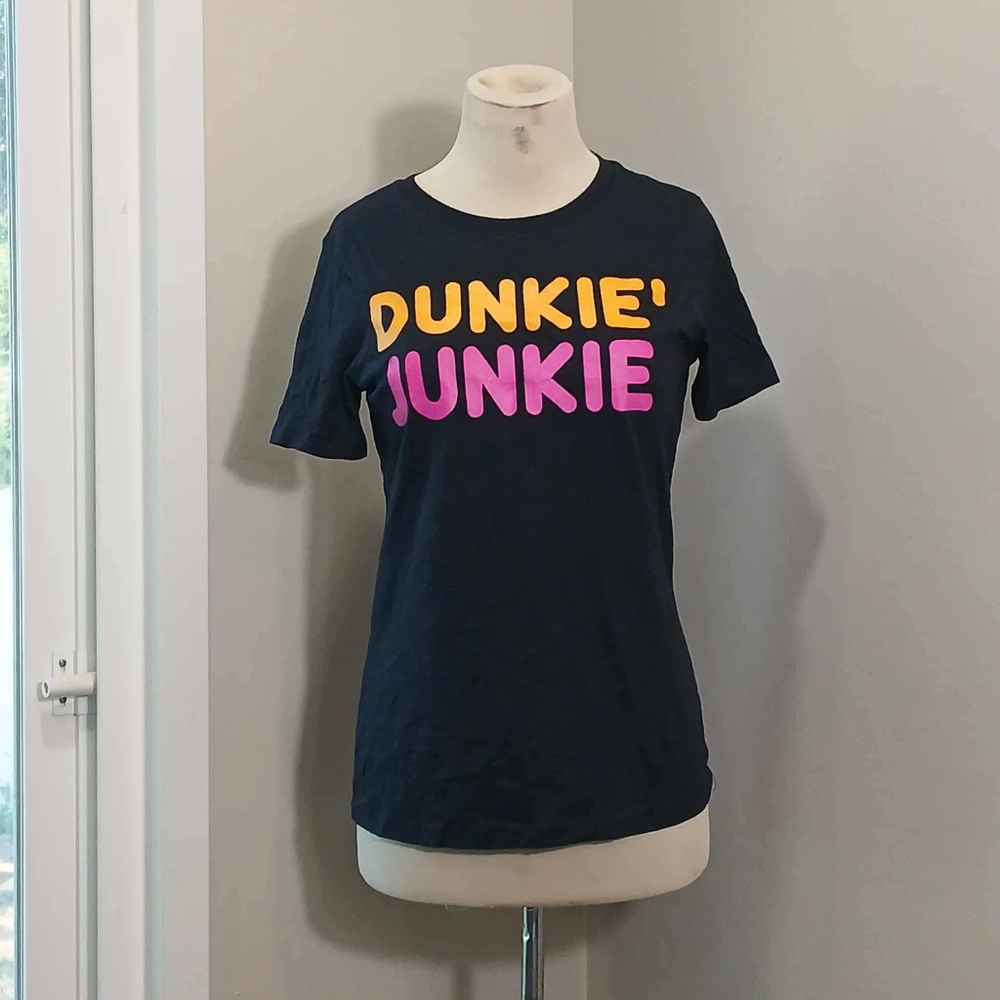 #31 Black Graphic Tee with Colorful Text